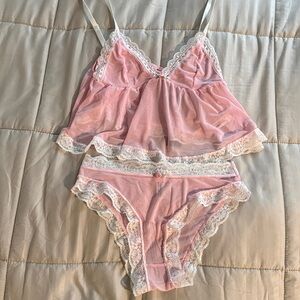 Fashion Nova Lace Chemise Set